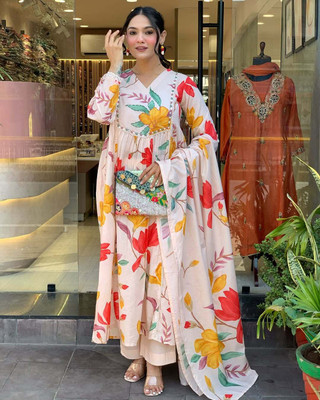 Vaidehi Fashion Women Kurti Pant Dupatta Set