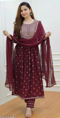 SAMAIRA CREATION Embroidered Kurta, Trouser/Pant & Dupatta Set
