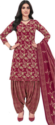 amozo Printed Kurta, Patiala & Dupatta Set