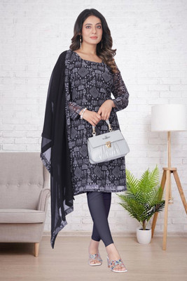 Rudraksh Fashion Printed Kurta, Churidar & Dupatta Set