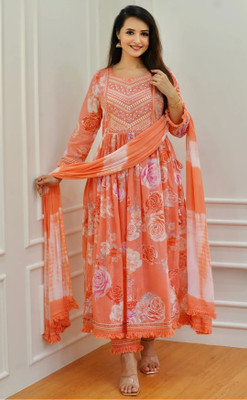 StarLoom EZ Printed Kurta, Trouser/Pant & Dupatta Set