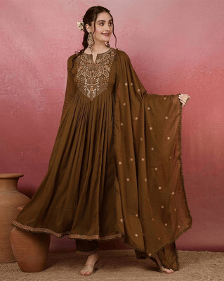 MADMOON FASHION Women Kurti Pant Attached Dupatta Set