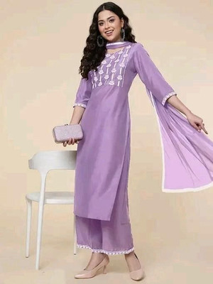 A One Collection Kurta, Palazzo & Dupatta Set