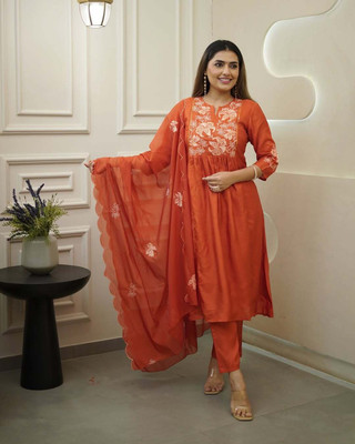 VIVAH VASTRA Woven Kurta, Trouser/Pant & Dupatta Set