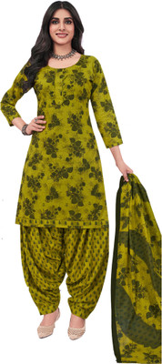 amozo Printed Kurta, Patiala & Dupatta Set