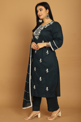 Rajnandini Embroidered Kurta, Trouser/Pant & Dupatta Set