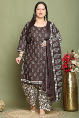 HOUSE OF COMMON Printed Kurta, Patiala & Dupatta Set