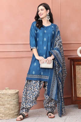Wonder Weaves Women Kurta Patiala Dupatta Set