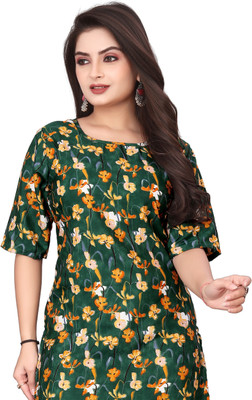 Rd fashion Women Printed A-line Kurta(Multicolor)
