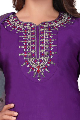Mahi Fashion Embroidered Kurta, Trouser/Pant & Dupatta Set