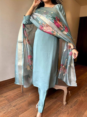 LAAIBA CREATION Embroidered Kurta, Trouser/Pant & Dupatta Set