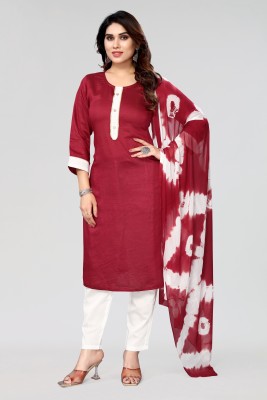 DARSHNA DESIGNER Self Design Kurta, Trouser/Pant & Dupatta Set