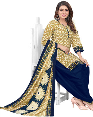 VihaanExim Printed Kurta, Patiala & Dupatta Set