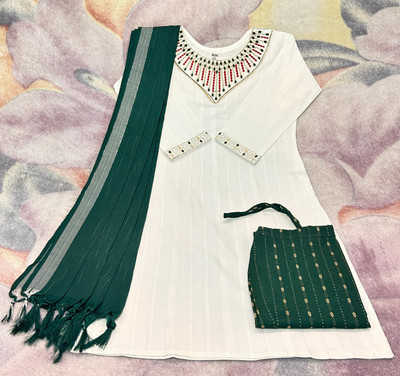 The sius fashion Embroidered Kurta, Trouser/Pant & Dupatta Set