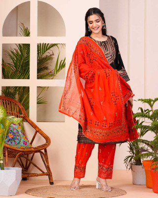 kcb Self Design Kurta, Palazzo & Dupatta Set