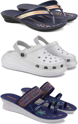 DRACKFOOT Women Flats(Blue , 7)