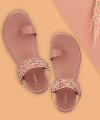 Picktoes PT-302 Lightweight Comfort Summer Trendy Premium Stylish Party disigin Women Flats(Pink , 5)
