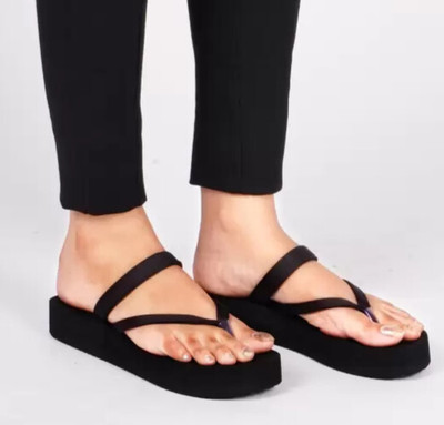FABLARY Women Flats(Black , 4)