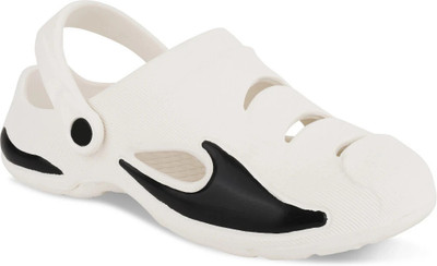 QARADON Men Clogs(White , 10)