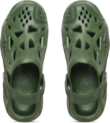 QARADON Men Clogs(Green , 8)
