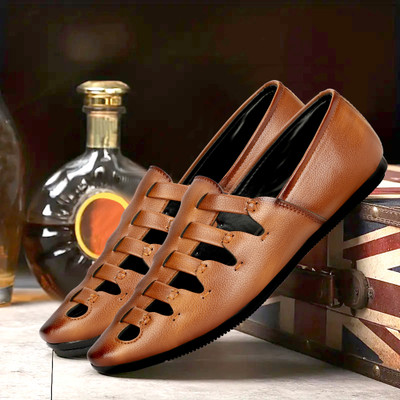 Empeno Men Sandals(Tan , 6)