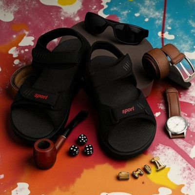 ventus Men Sandals(Black , 9)