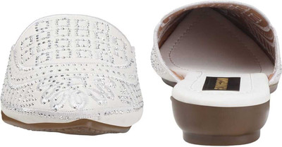 FLYING&SAM Women Bellies(White , 8)