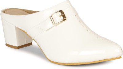 SMARTOS Women Heels(White , 5)