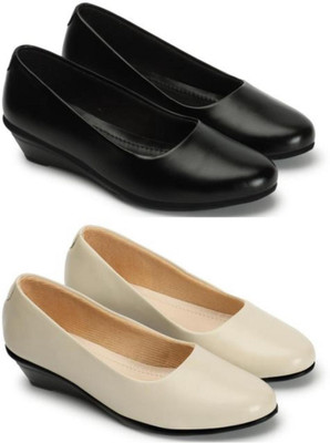 FOOTOXX Bellies For Women(Black, Beige , 6)