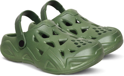 QARADON Men Clogs(Green , 8)