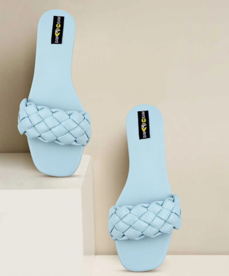 Bambam Women Flats(Blue , 4)