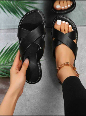 Deals4you Women Flats(Black , 4)