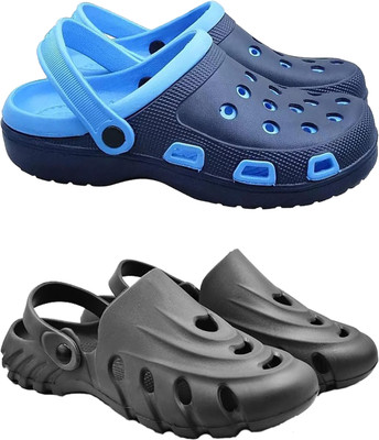FASH N FOOT Men Clogs(Grey , 8)