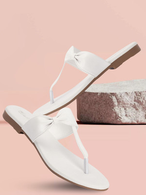 Picktoes PT-429 Lightweight Comfort Summer Trendy Premium Stylish Party disigin Women Flats(White , 8)