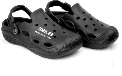 DEER ROCK Men Sandals(Black , 9)