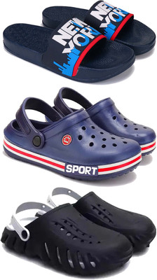 Pennen Men Casual(Black, Blue , 6)