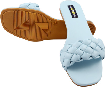 Bambam Women Flats(Blue , 8)