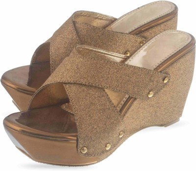 Digni Women Wedges(Copper , 7)