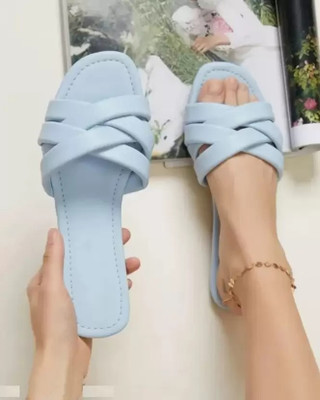 Women Blue Flats