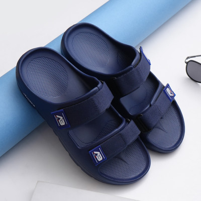 athree Men Slides(Blue , 9)