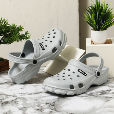 PKKART Men Clogs(Grey , 8)