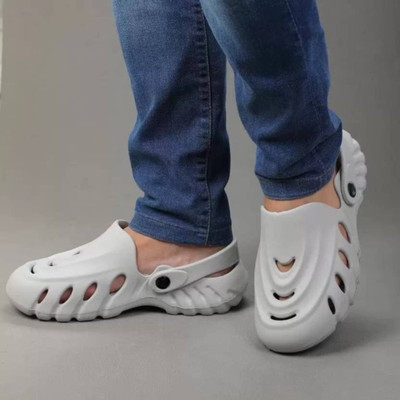 Men Grey Clogs