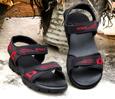 Men Black, Red Casual