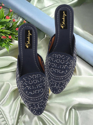 SHOKIYA Women Flats(Blue , 7)