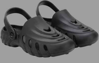 Men Black Clogs