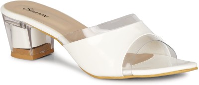 SMARTOS Women Heels(White , 4)