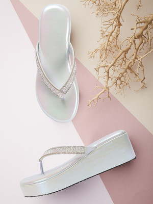 AVSSIS Women Wedges(White , 6)