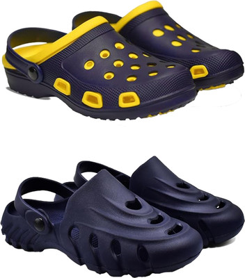 FASH N FOOT Men Clogs(Black , 9)