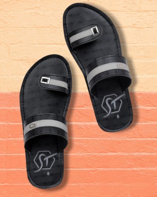 STYLE TAG Men Slippers(Black 6)