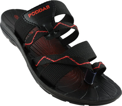 PODDAR Men Chappal Slippers(Red , 7)